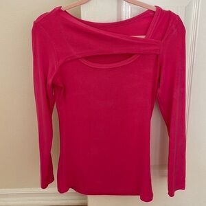 Pink Ribbed Comfy Top